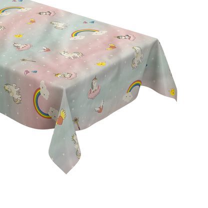 Wachstuch Tischdecke Einhorn Unicorn 
