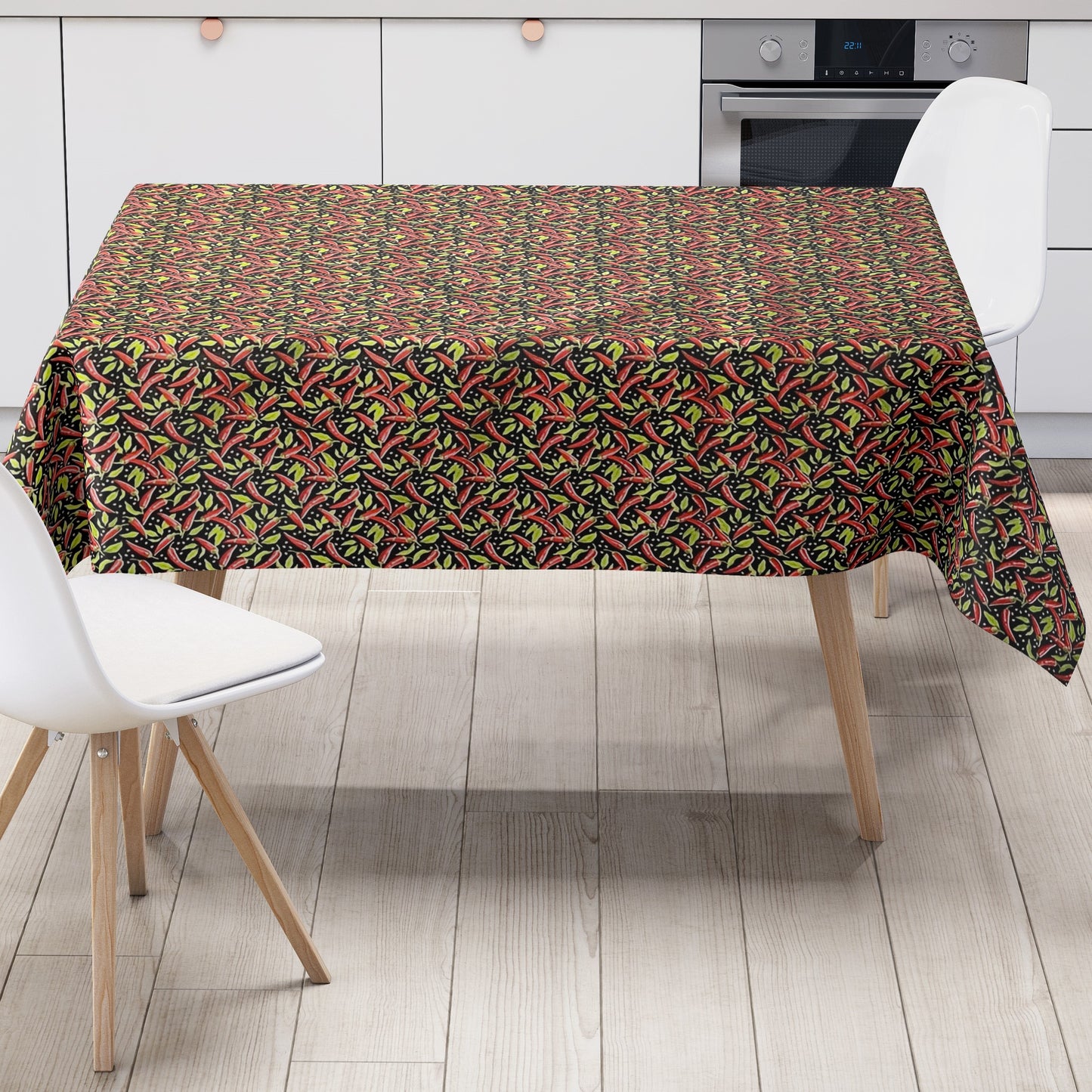 Oilcloth tablecloth sold by the meter 01301-00 Easter Easter Bunny Tulips square round oval