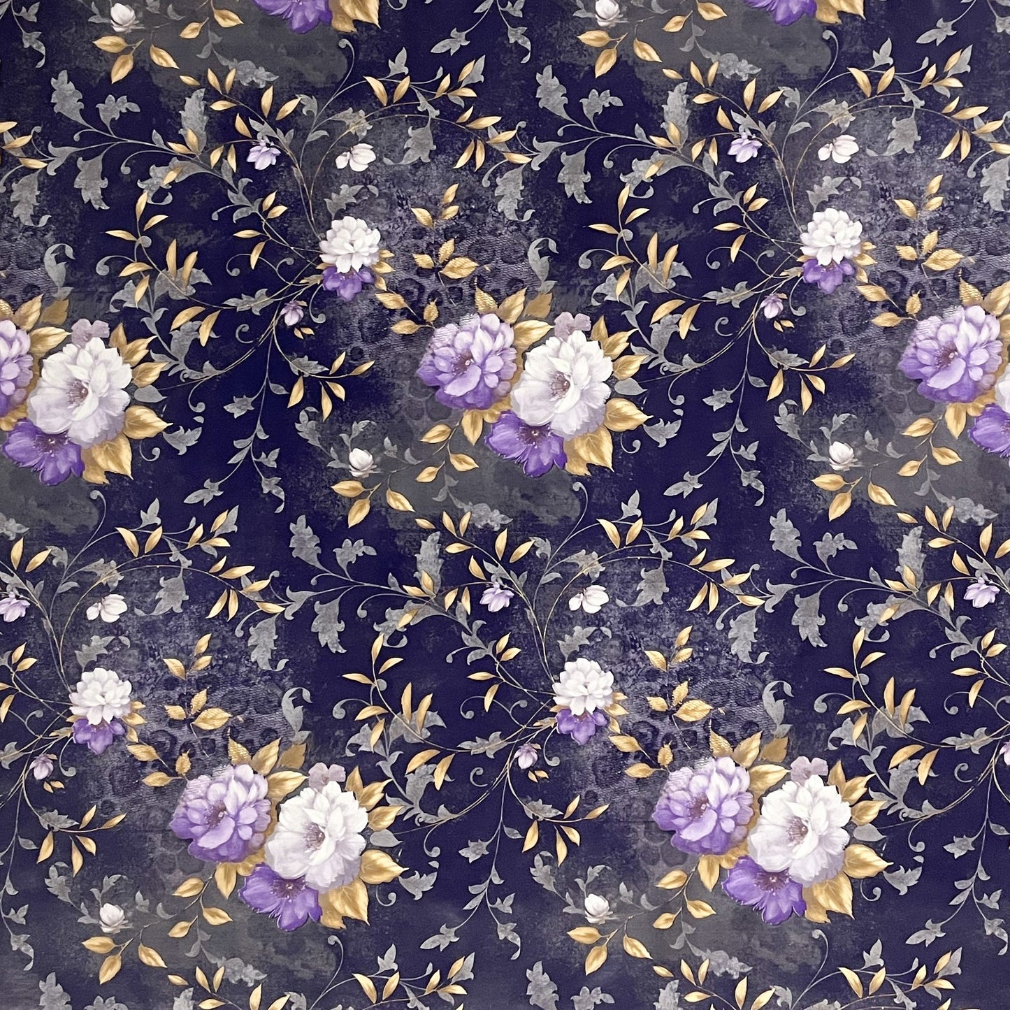 Wachstuch Tischdecke blau Rosen Blumen
