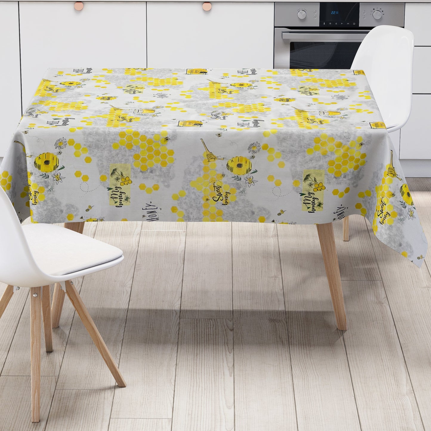 Wachstuch Tischdecke Bienen Honig