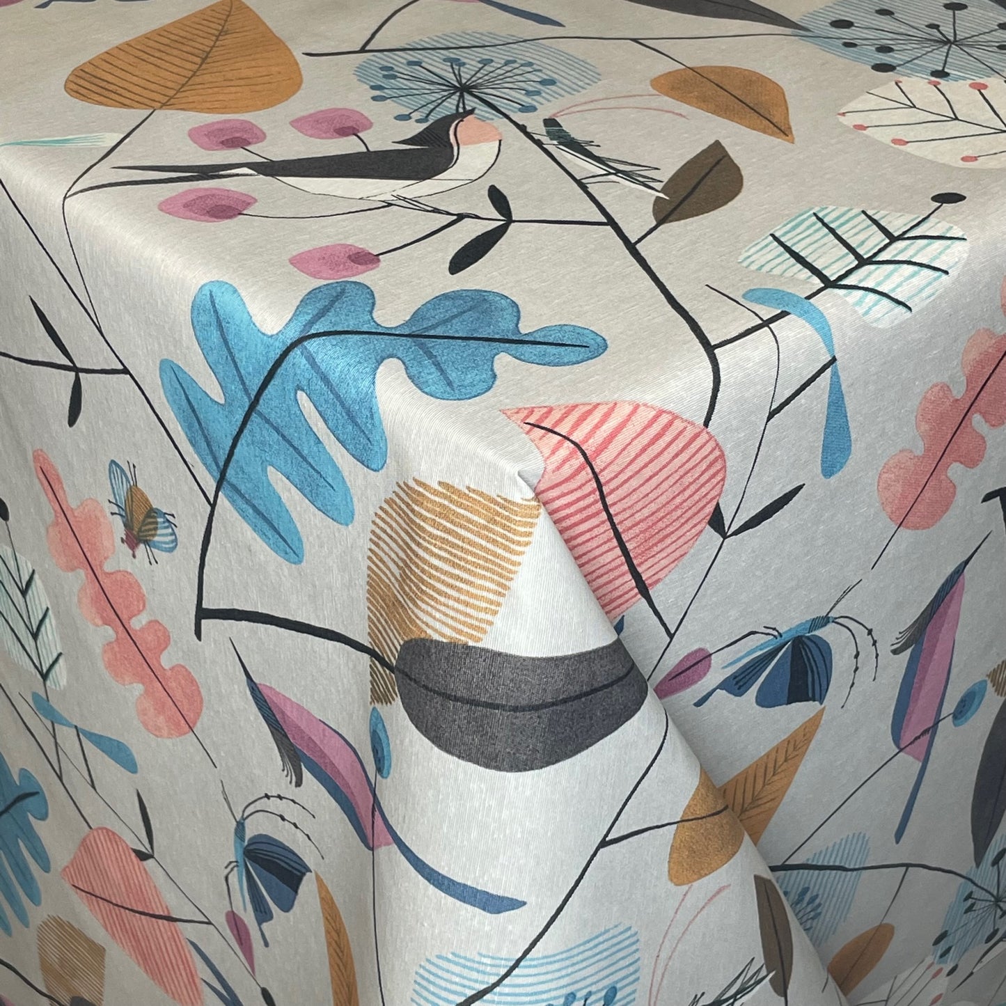 nappe textile jacquard coton enduit WATERHOUSE fleuri coloré angulaire ronde ovale