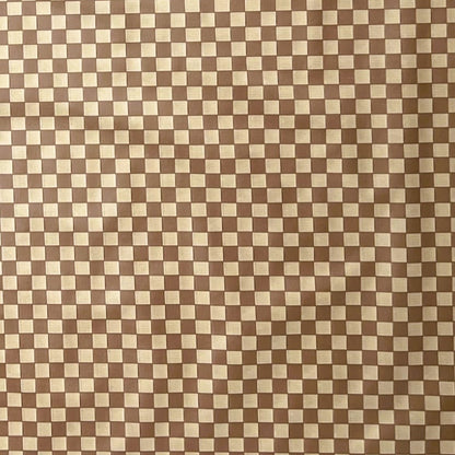 abwaschbare Wachstuch Tischdecke karo kariert beige braun kaufen