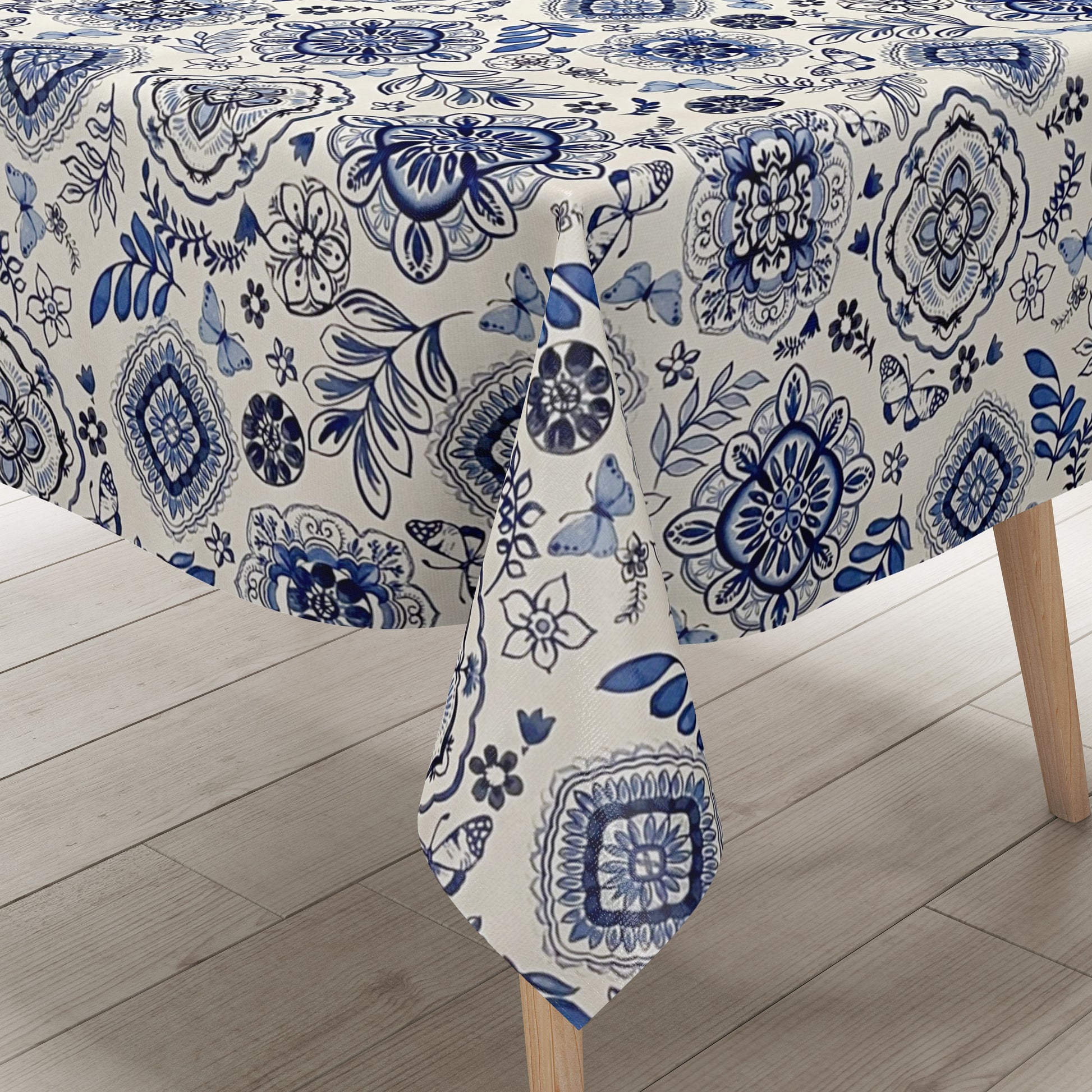 Wachstuch Tischdecke Zwiebelmuster