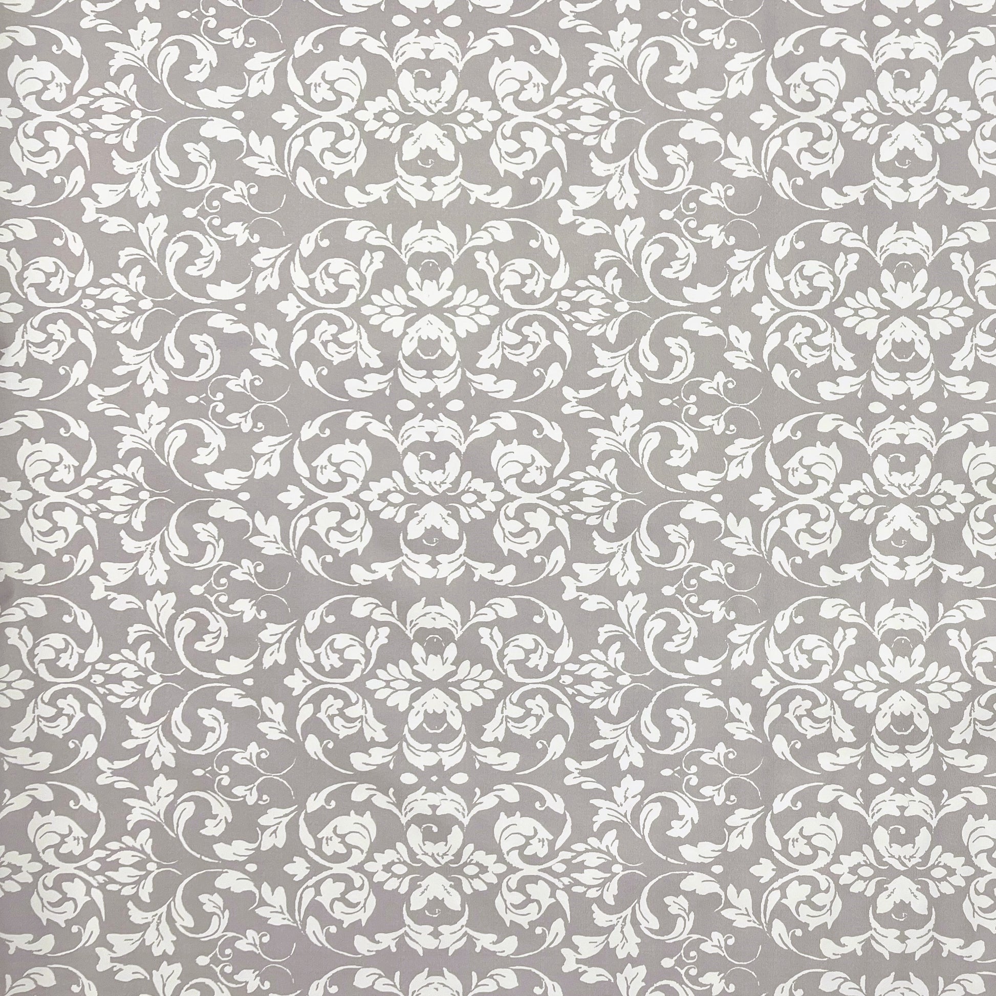 abwaschbare Wachstuch Tischdecke eckig rund oval Barock Ornamente Linien hellgrau