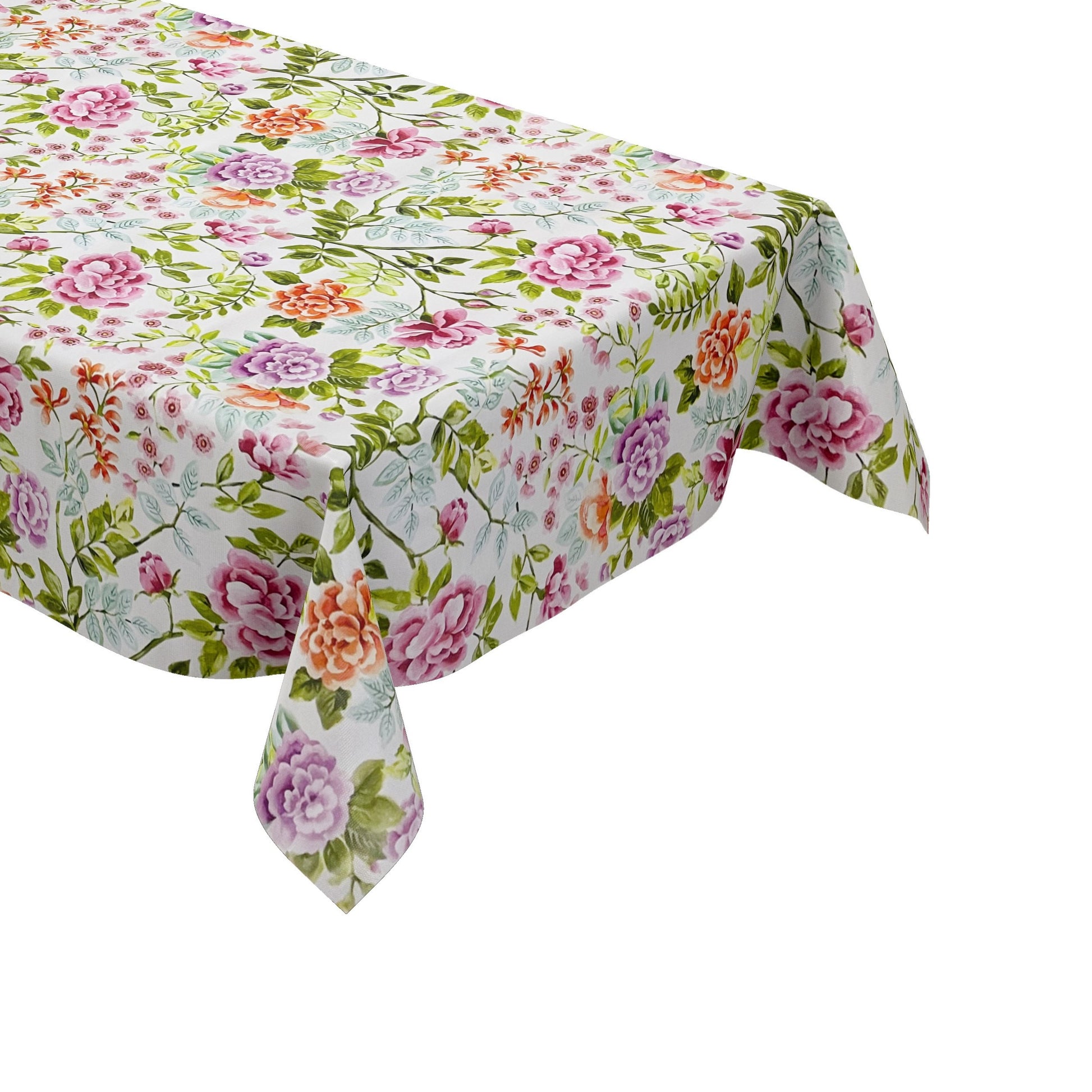 Wachstuch Tischdecke bunte Blumen
