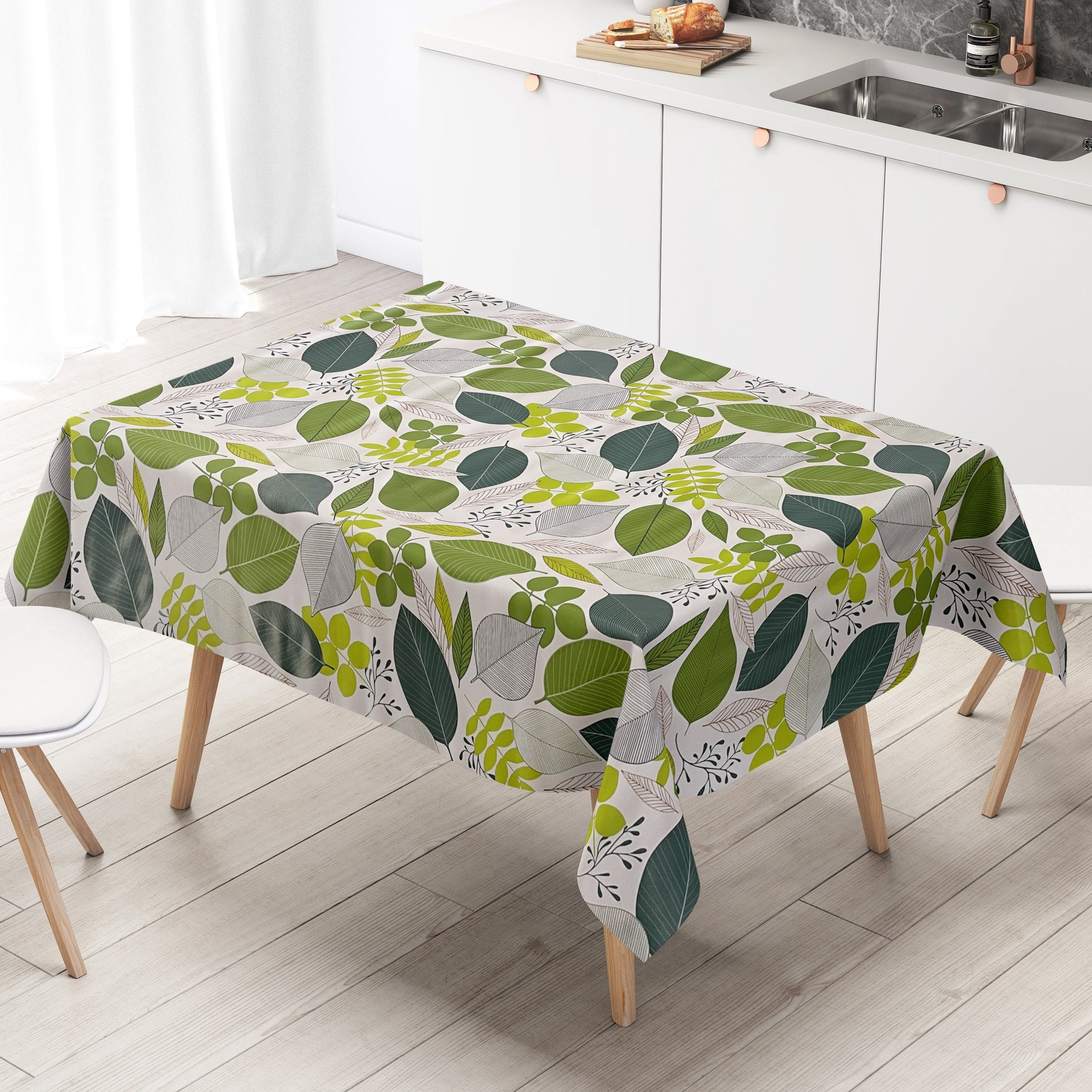 Wachstuch Tischdecke Laub Blätter