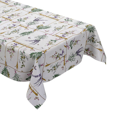 abwaschbare Wachstuchtischdecke eckig rund oval kaufen Lavendel Schmetterling