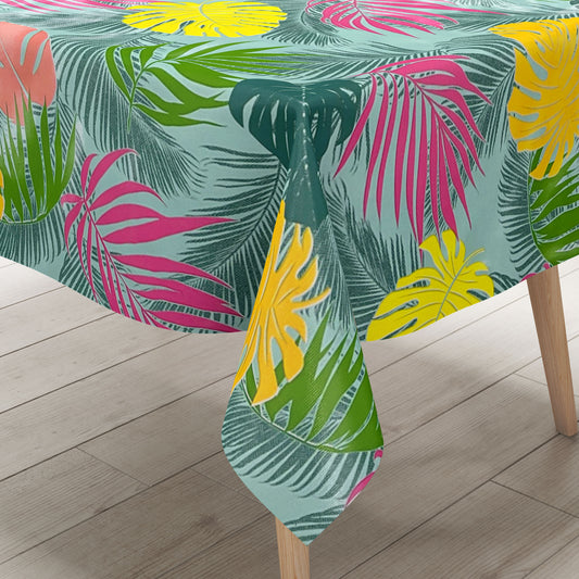 Wachstuch Tischdecke B5008-01 Dschungel Monstera Palmen eckig rund oval