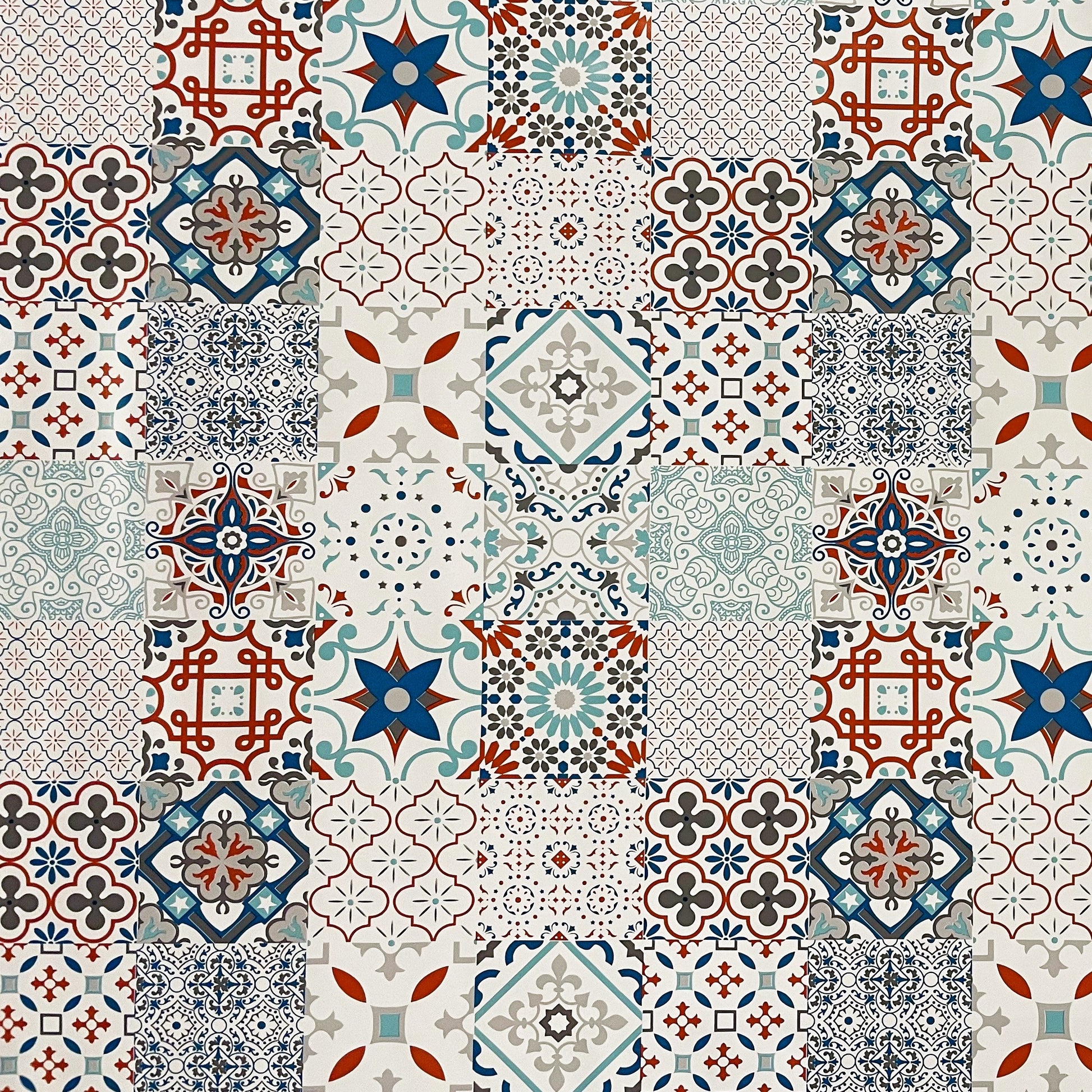 abwaschbare Wachstuch Tischdecke eckig rund oval kaufen Fliesen Mosaik wachstuchshop24