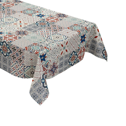 abwaschbare Wachstuch Tischdecke eckig rund oval kaufen Fliesen Mosaik wachstuchshop24