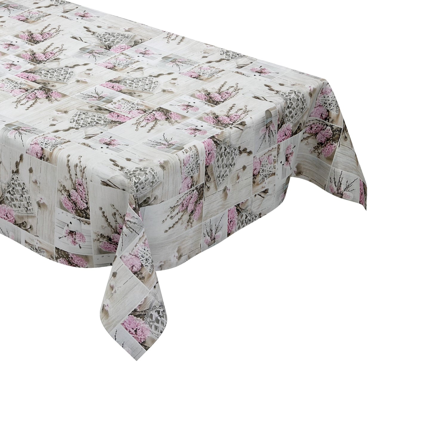 Wachstuch Tischdecke Blumen eckig rund oval Holz