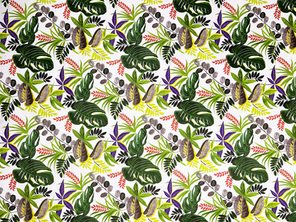 Wachstuch Tischdecke B5028-01 Dschungel Monstera Palmen eckig rund oval