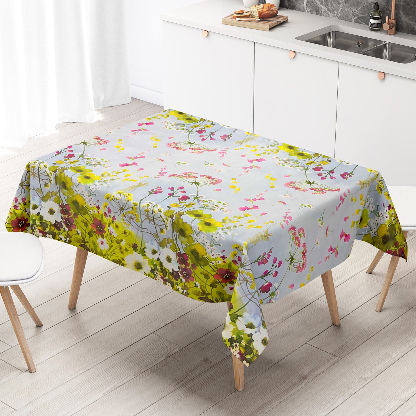 Wachstuch Tischdecke Blumenwiese