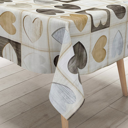 abwaschbare Wachstuchtischdecke Holzmotiv eckig rund oval kevkus wachstuchshop24pro.com