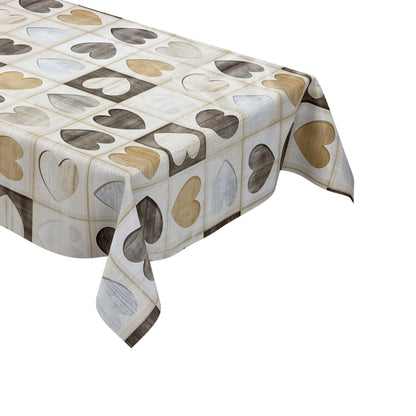 abwaschbare Wachstuchtischdecke Holzmotiv eckig rund oval kevkus wachstuchshop24pro.com