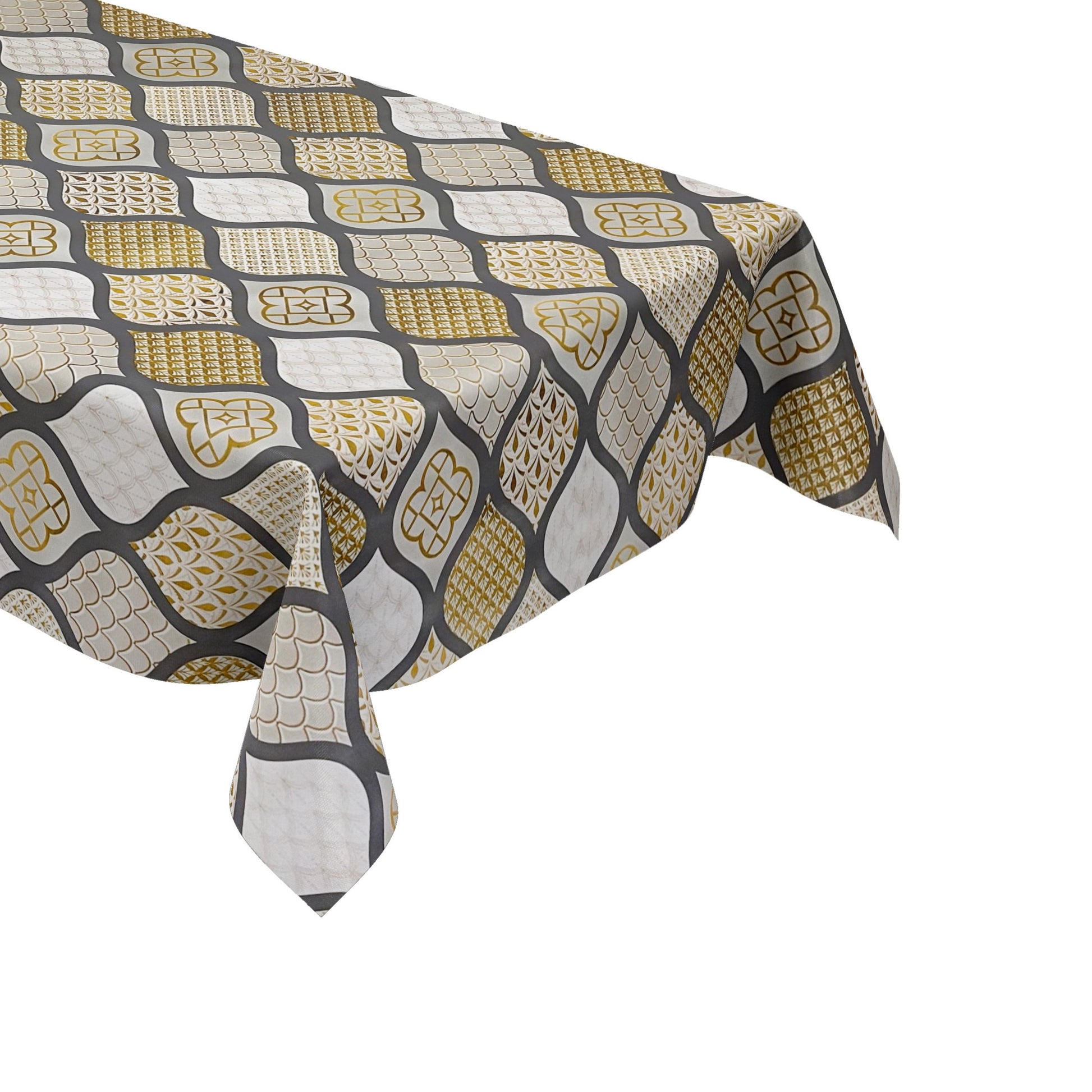 PVC Tischdecke eckig rund oval weihnachten gold grau Wachstuch kaufen