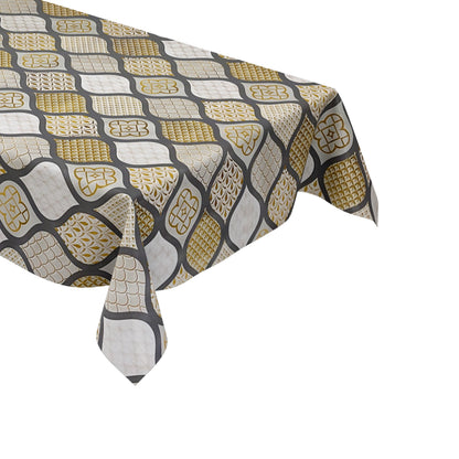 PVC Tischdecke eckig rund oval weihnachten gold grau Wachstuch kaufen