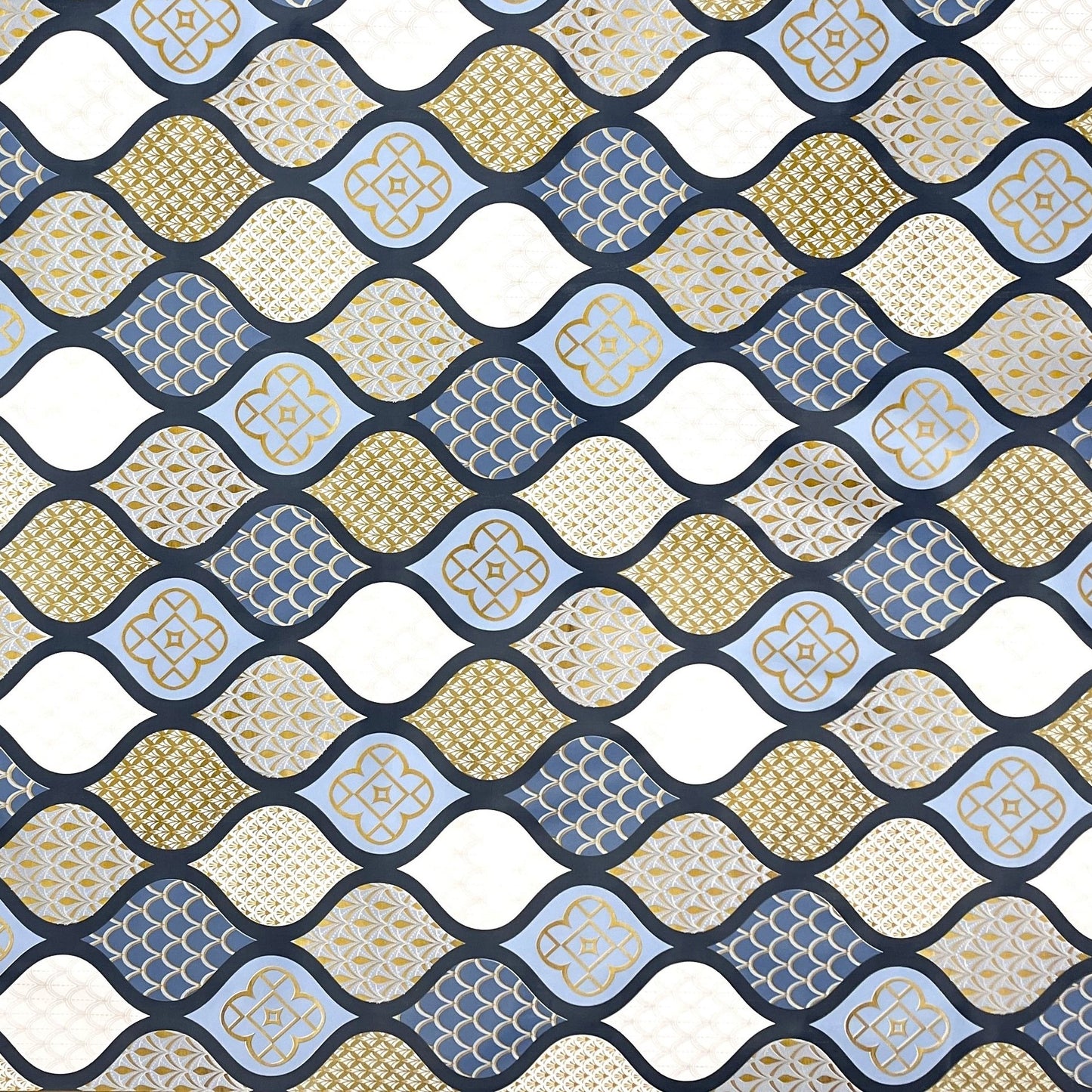 Wachstuch Tischdecke geprägt Weihnachten B6014-05 Zapfen gold blau hellblau eckig rund oval