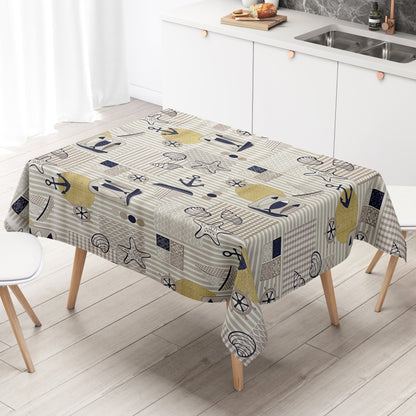 Wachstuch Tischdecke maritim