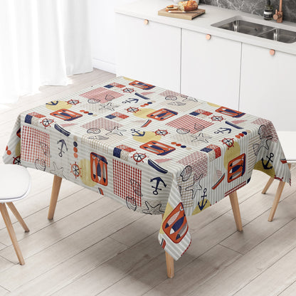 Wachstuch Tischdecke maritim