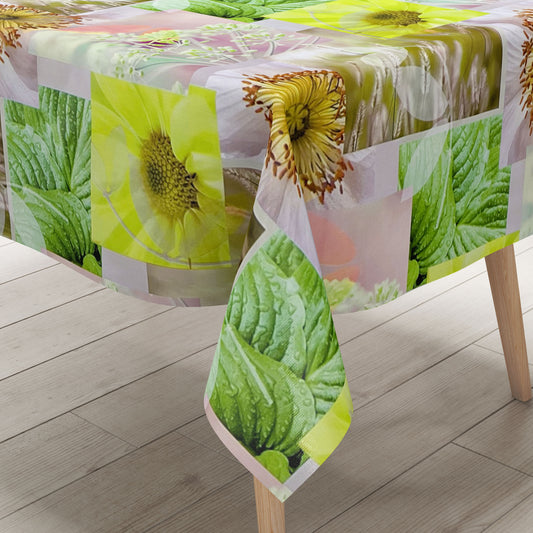 Wachstuch Tischdecke BB40 Pusteblume Blüten Patchwork eckig rund oval