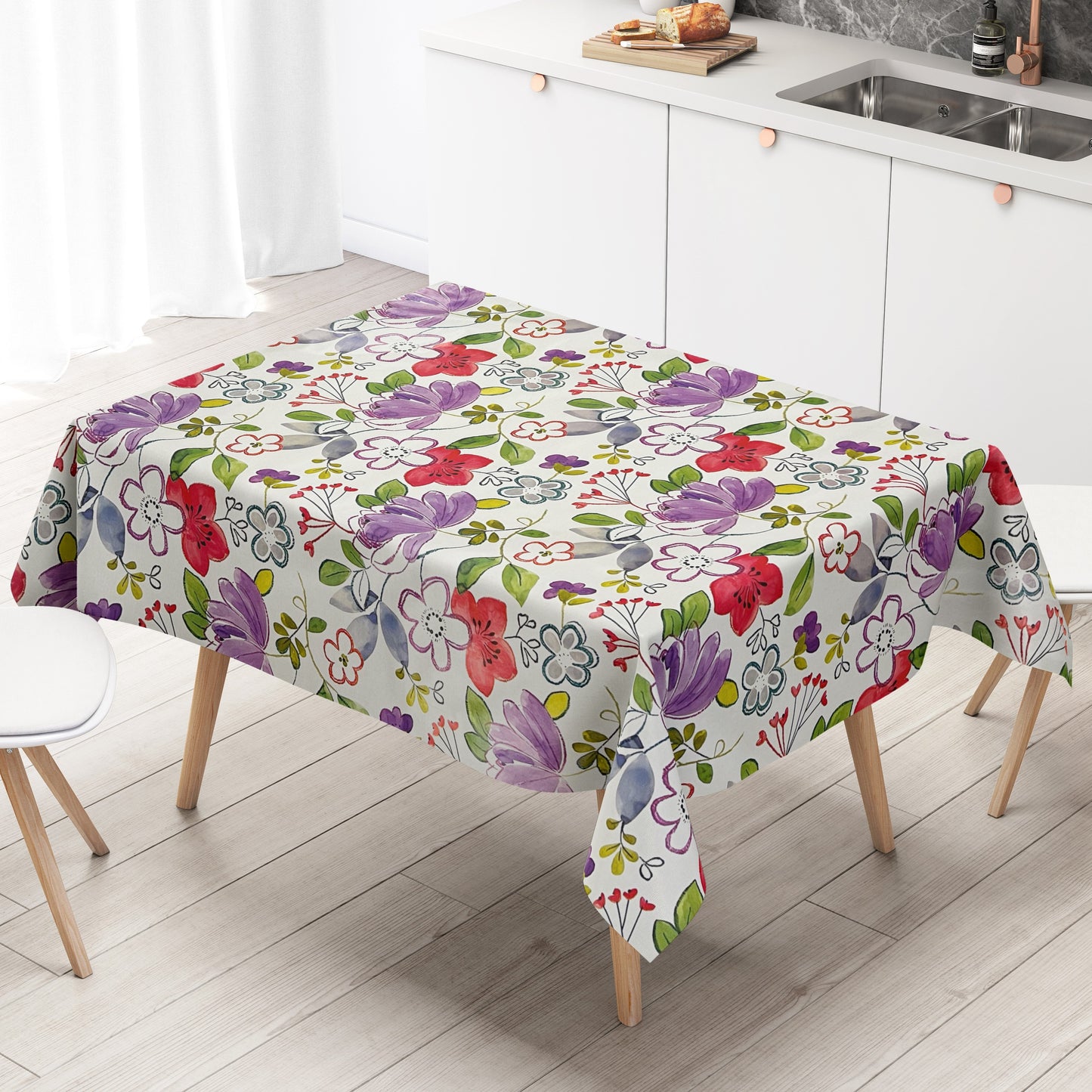 Wachstuch Tischdecke Blumenwiese