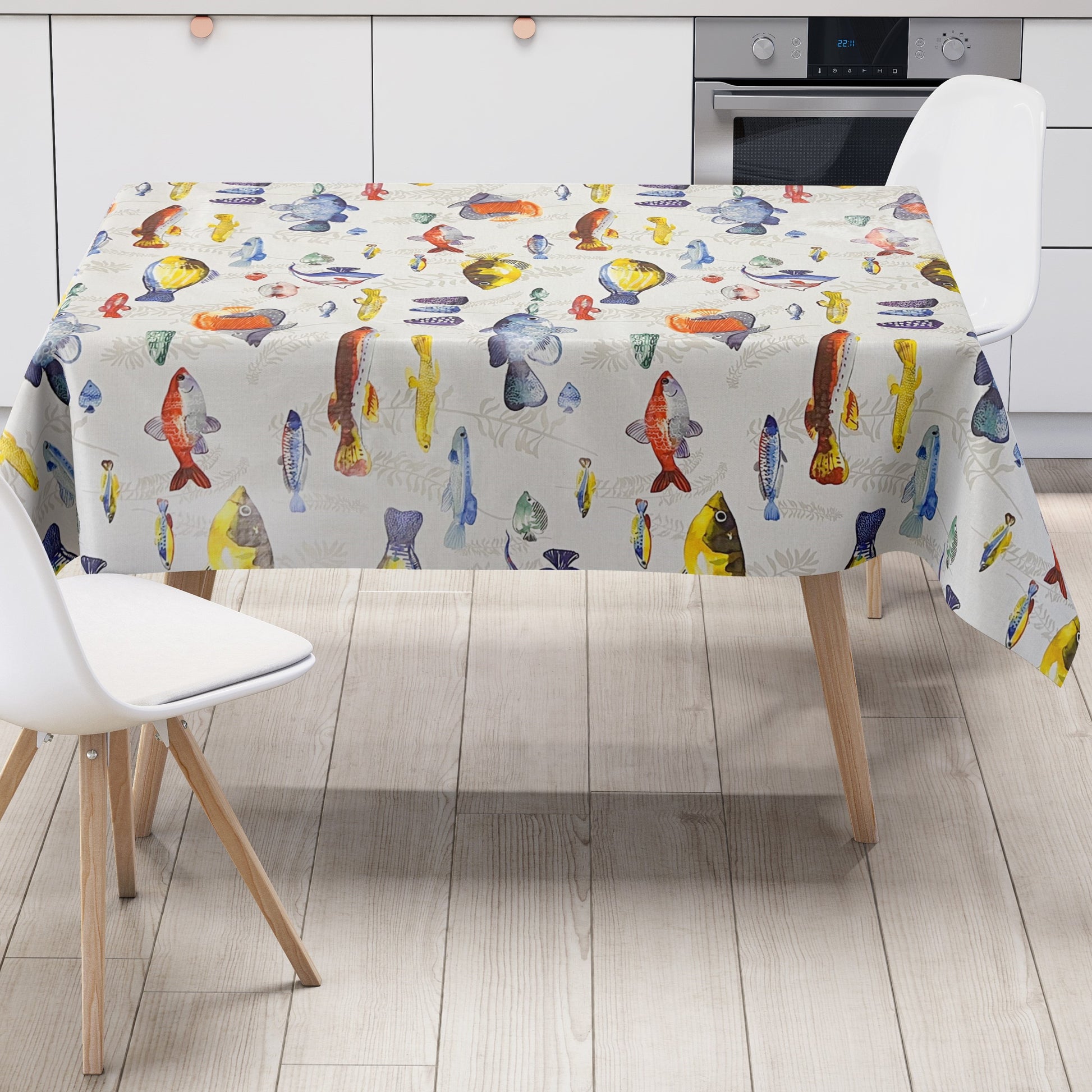 Wachstuchtischdecke Fische