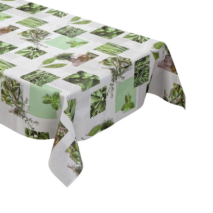 Oilcloth tablecloth CU80 kitchen herbs square round oval
