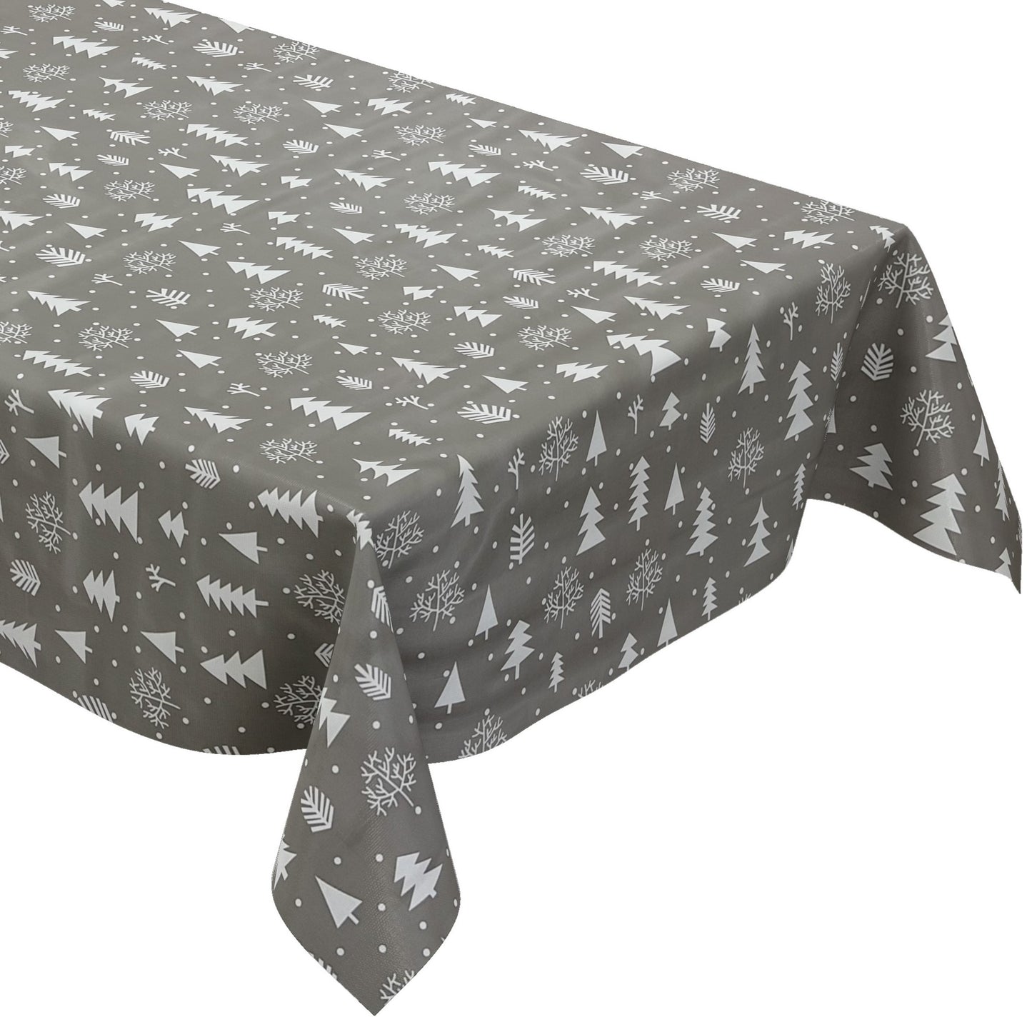 KEVKUS oilcloth tablecloth Christmas CY61 gray square round oval