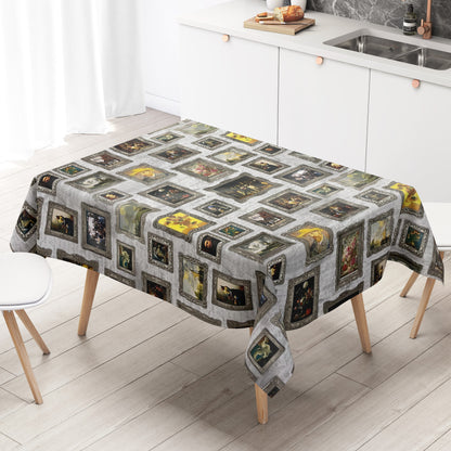 Wachstuch Tischdecke K-BE4214 Barock Renaissance eckig rund oval
