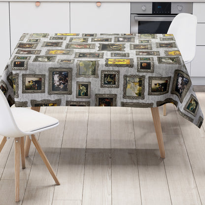 Wachstuch Tischdecke K-BE4214 Barock Renaissance eckig rund oval