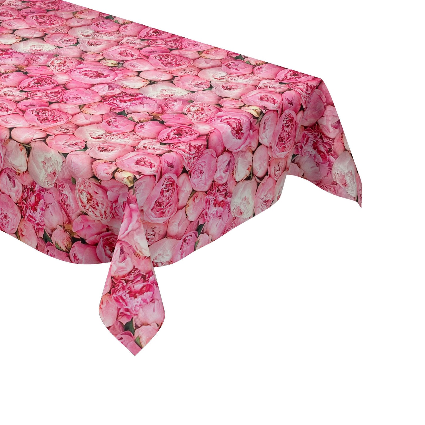 Wachstuch Tischdecke Rosen Pfingstrosen rosa