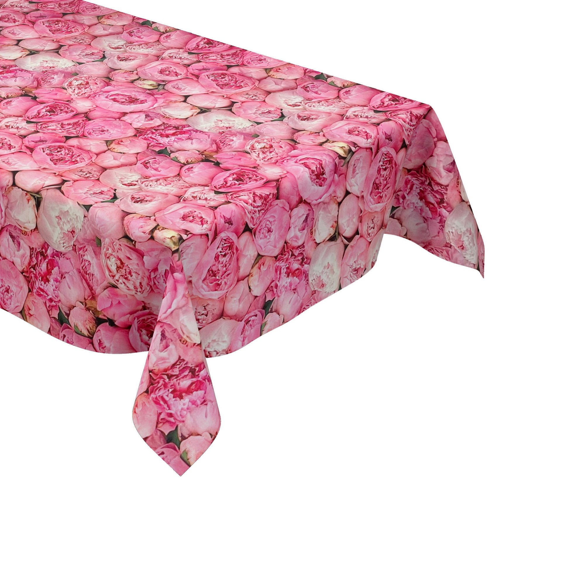 Wachstuch Tischdecke Rosen Pfingstrosen rosa