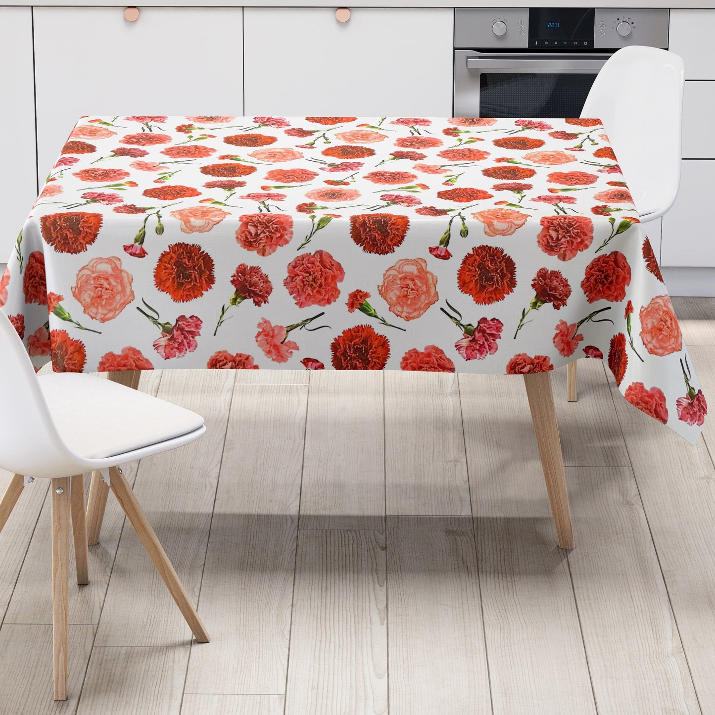 PVC Tischdecke Nelken