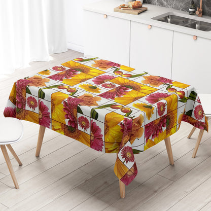 Wachstuch Tischdecke Frühjahr Ostern Tulpen