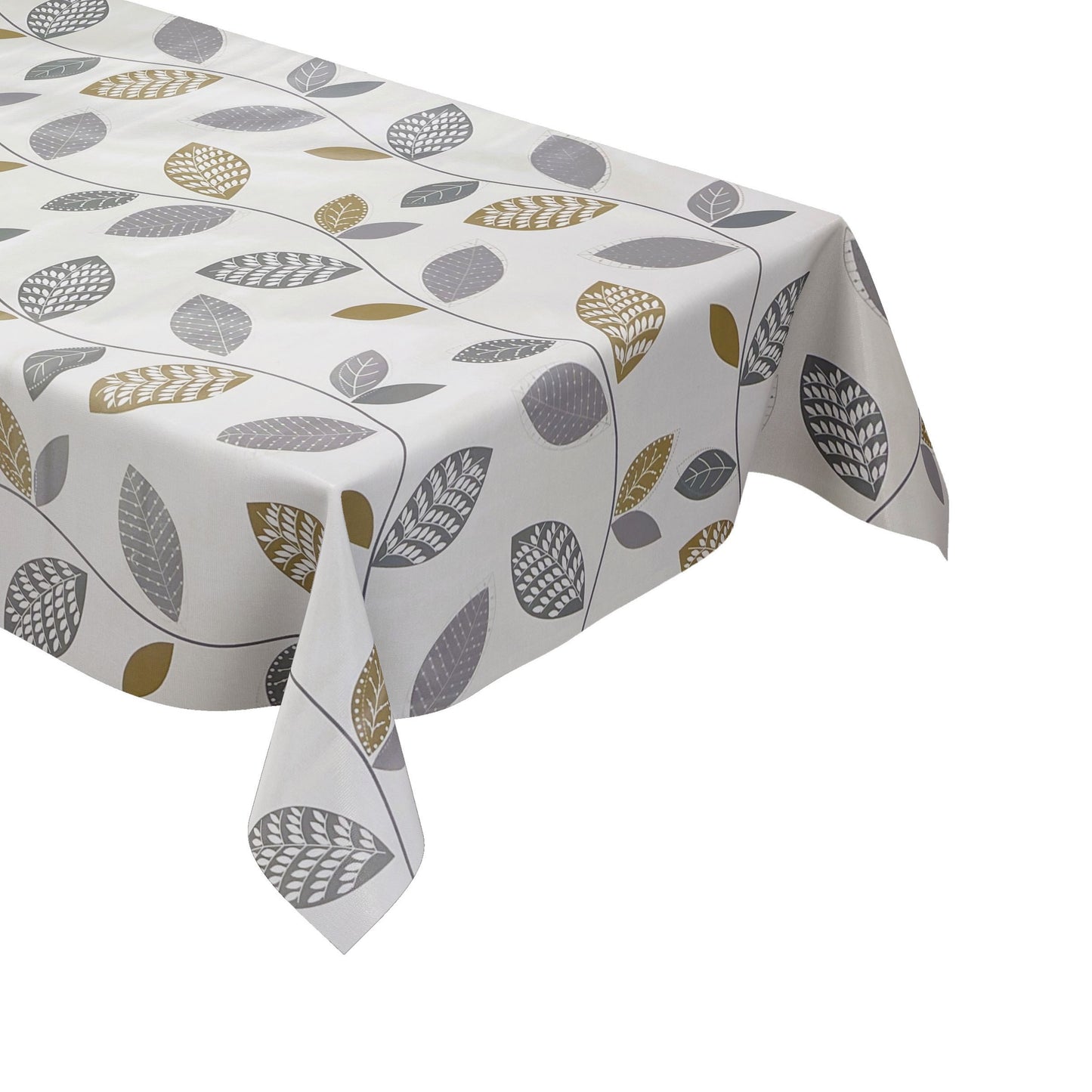 Oilcloth tablecloth K150087 leaves autumn on white square round oval