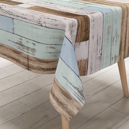 Oilcloth tablecloth K150109 wood look Scandinavian square round oval