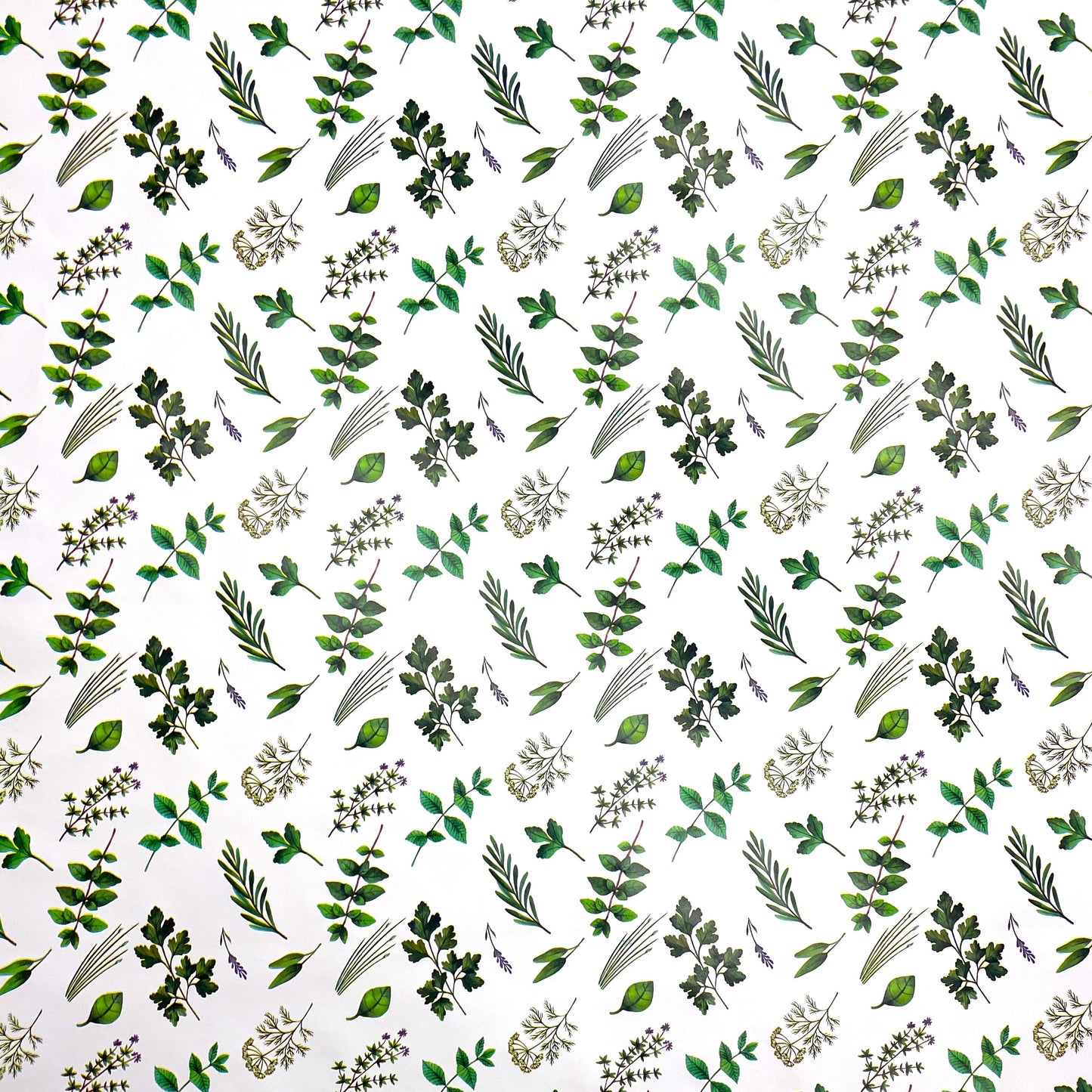 Oilcloth tablecloth K150158 flowers blossoms herbs square round oval
