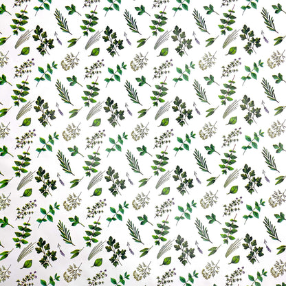 Oilcloth tablecloth K150158 flowers blossoms herbs square round oval