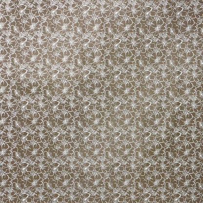 Wachstuch Tischdecke K150172 Barock florale Linien hellbraun eckig rund oval