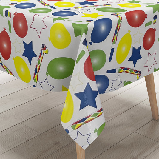 Wachstuch Tischdecke K150180 Geburtstag Luftballon Party eckig rund oval