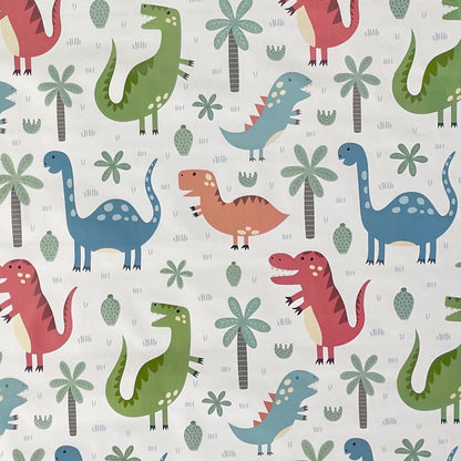 Nappe en toile cirée K150215 motif dinosaure enfant carré rond ovale