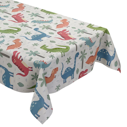 Nappe en toile cirée K150215 motif dinosaure enfant carré rond ovale