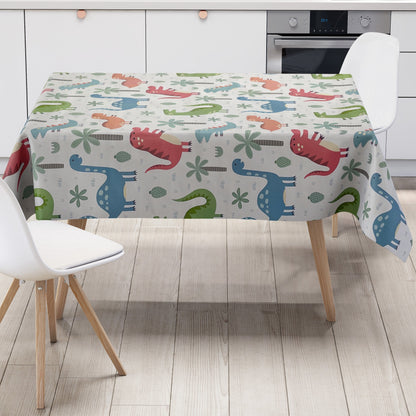 Nappe en toile cirée K150215 motif dinosaure enfant carré rond ovale