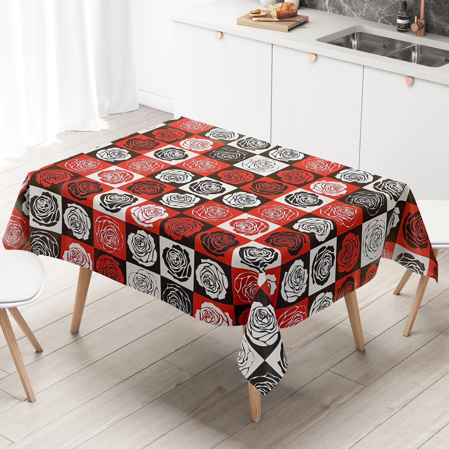 Wachstuch Tischdecke Rosen
