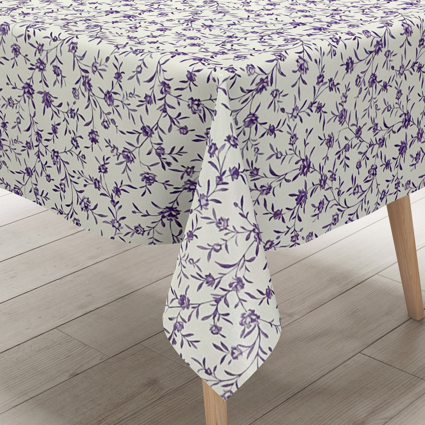 Wachstuch Tischdecke lila Rosen