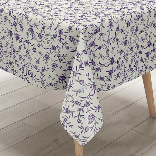 Wachstuch Tischdecke lila Rosen