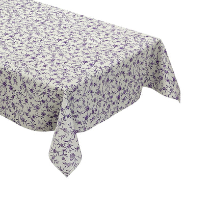 Wachstuch Tischdecke lila Rosen