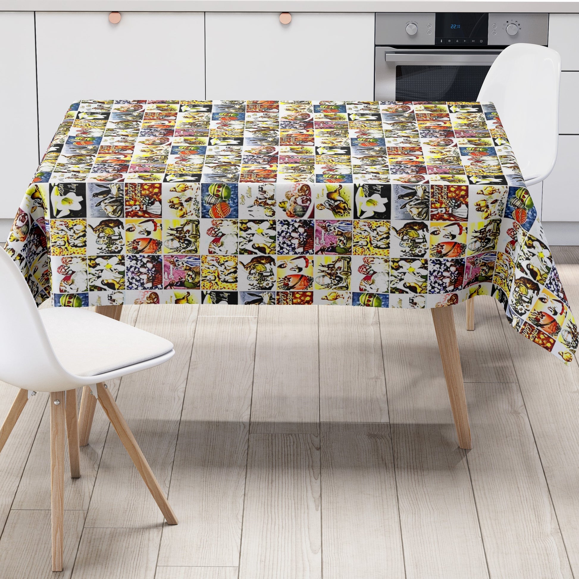 Wachstuchtischdecke oldschool retro nostalgisch ostern easter