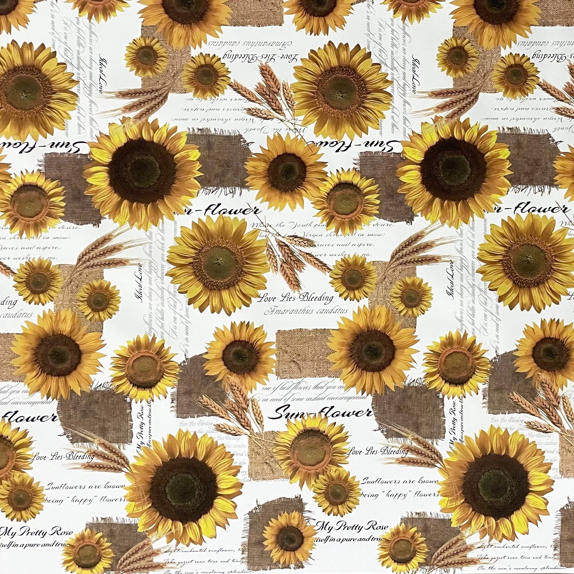 Wachstuchtischdecke Sonnenblumen Blumen Blüten